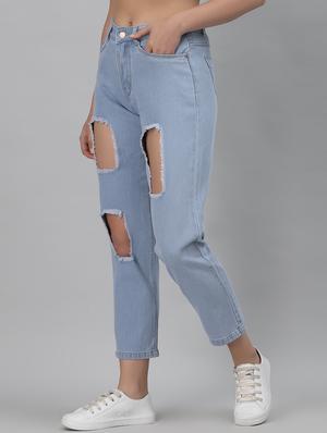 high rise distressed mom jean - 18400409 - Standard Image - 2