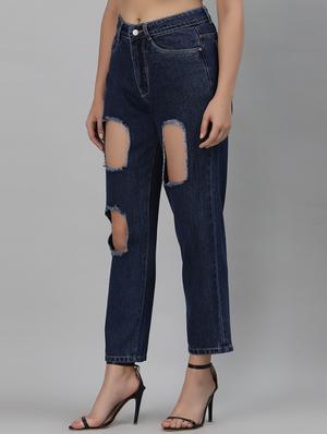 high rise distressed mom jean - 18400410 - Standard Image - 2