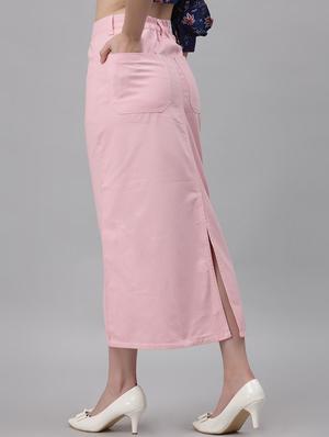 high rise solid a-line skirt - 18400411 - Standard Image - 3