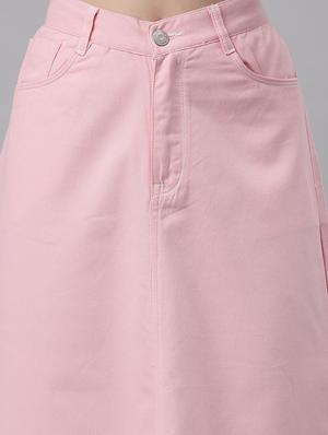 high rise solid a-line skirt - 18400411 - Standard Image - 6