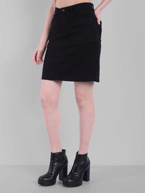 high rise solid pencil skirt - 18400412 - Standard Image - 2