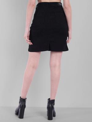 high rise solid pencil skirt - 18400412 - Standard Image - 3
