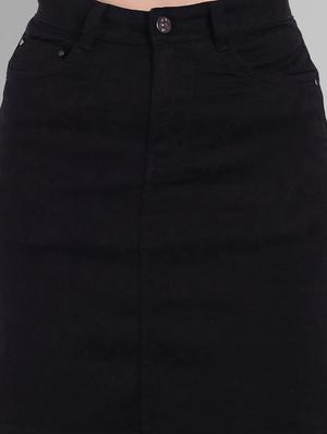 high rise solid pencil skirt - 18400412 - Standard Image - 5