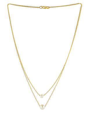 one gram gold plated necklace chain - 18400531 - Standard Image - 2