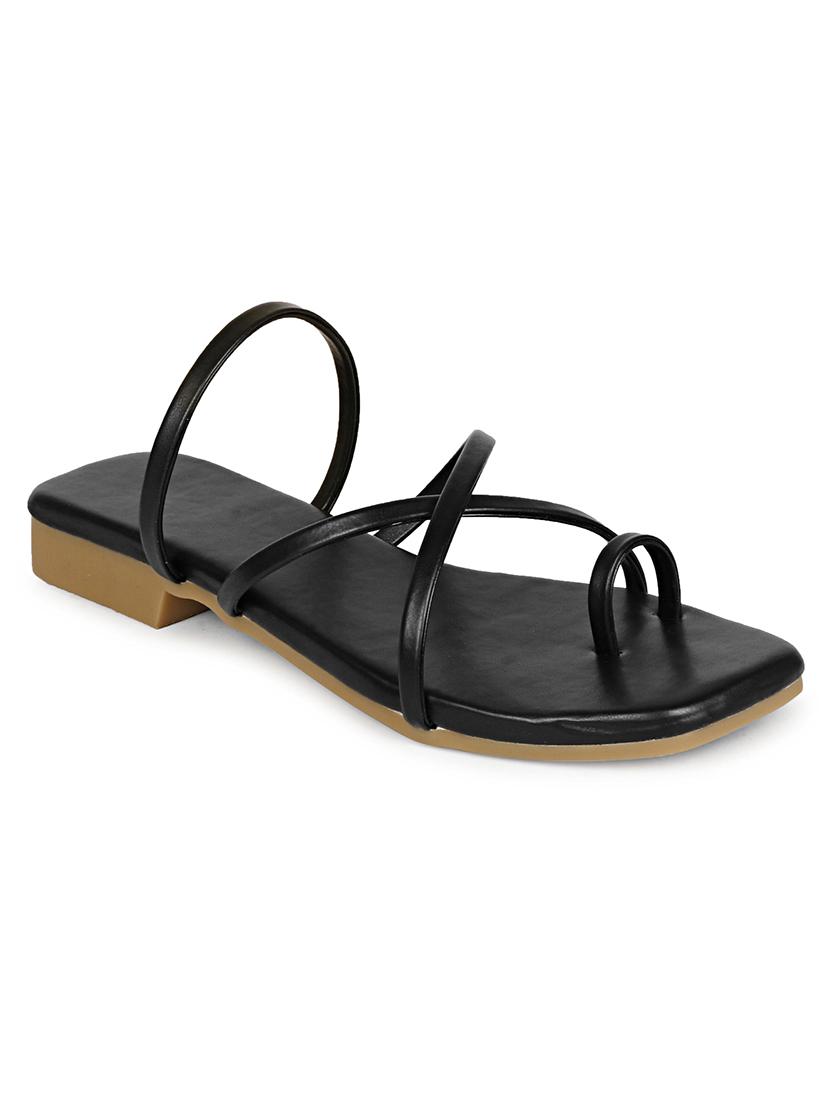 black slip on sandal - 18401121 - Zoom Image - 2