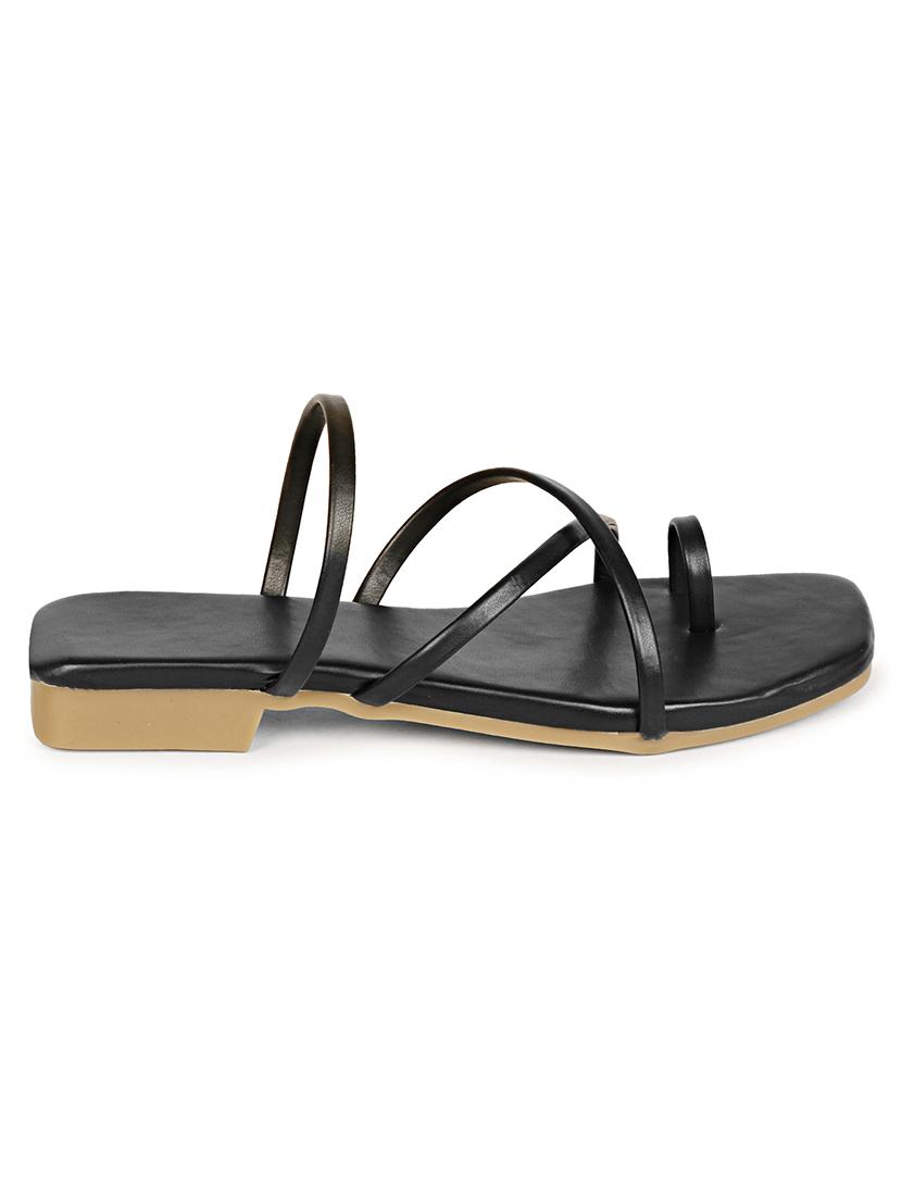 black slip on sandal - 18401121 - Zoom Image - 3