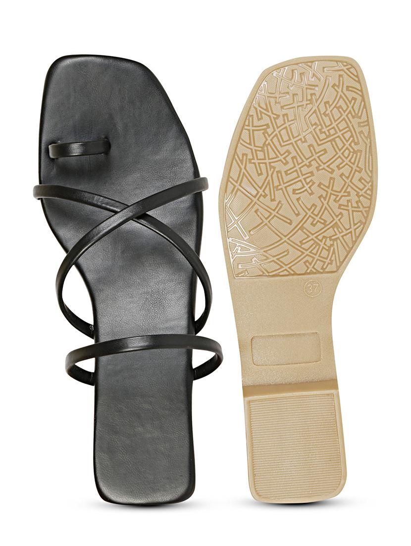 black slip on sandal - 18401121 - Zoom Image - 6