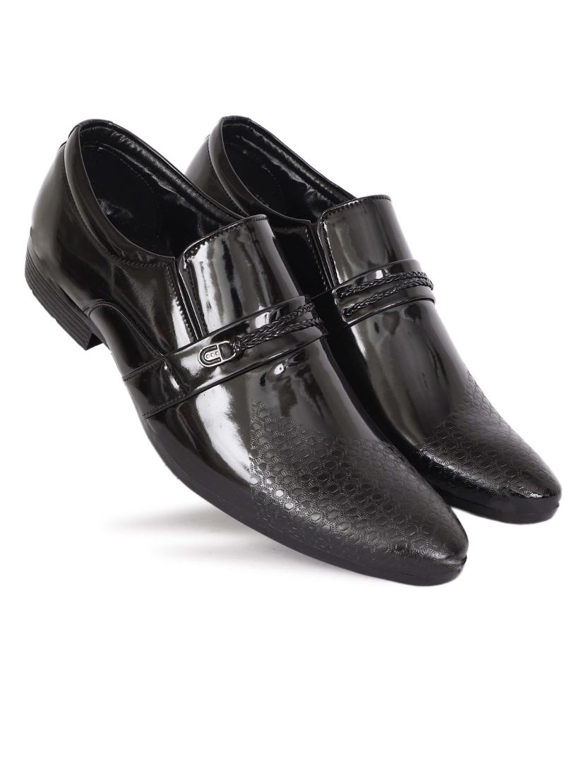 black synthetic slip on shoes - 18401144 - Zoom Image - 2