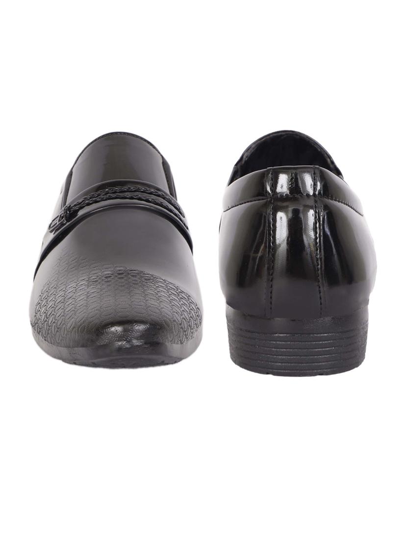 black synthetic slip on shoes - 18401144 - Zoom Image - 4