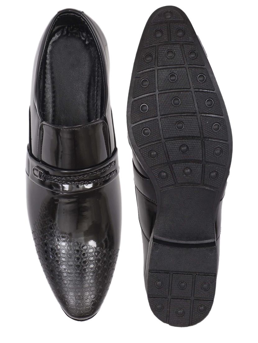 black synthetic slip on shoes - 18401144 - Zoom Image - 5