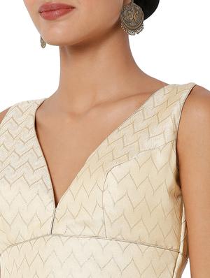 gold art silk regular blouse - 18401822 - Standard Image - 6