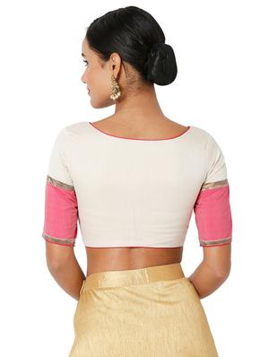 white cotton printed blouse - 18401854 - Standard Image - 4