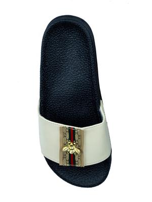 beige slip on flip flop - 18402705 - Standard Image - 4