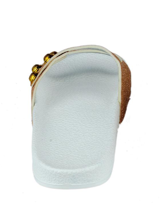 gold slip on flip flop - 18402737 - Zoom Image - 3