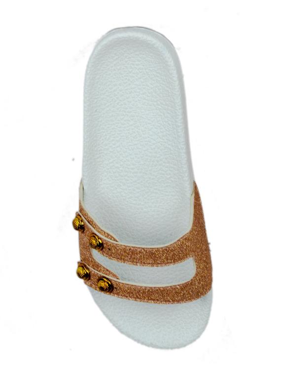 gold slip on flip flop - 18402737 - Zoom Image - 4