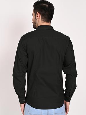 green solid casual shirt - 18402795 - Standard Image - 3