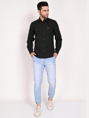green solid casual shirt - 18402795 - Standard Image - 4