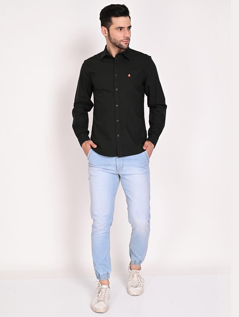 green solid casual shirt - 18402795 - Zoom Image - 4