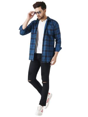 black slash knee denim jean - 18402901 - Standard Image - 4