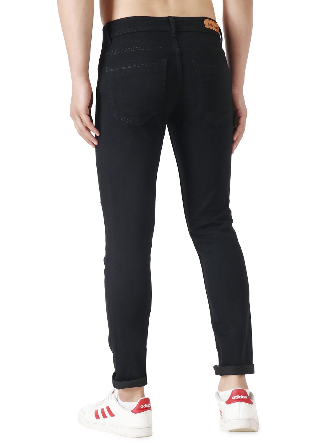 black slash knee denim jean - 18402901 - Zoom Image - 3