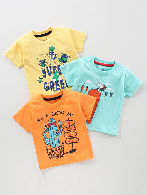 pack of 3 printed t-shirt - 18402909 - Standard Image - 1
