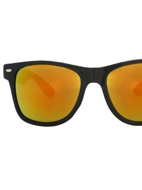 alfalah black & mirrored wayfarer sunglasses for unisex - 18404049 - Standard Image - 1
