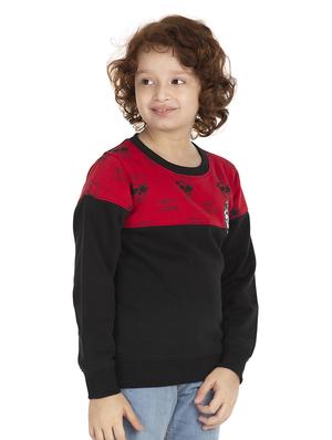 round neck color block sweatshirt - 18404214 - Standard Image - 2