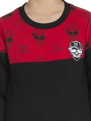 round neck color block sweatshirt - 18404214 - Standard Image - 5