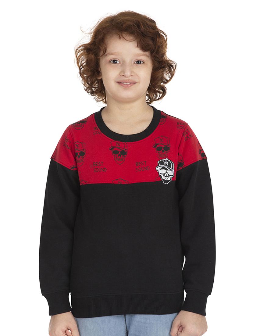 round neck color block sweatshirt - 18404214 - Zoom Image - 1