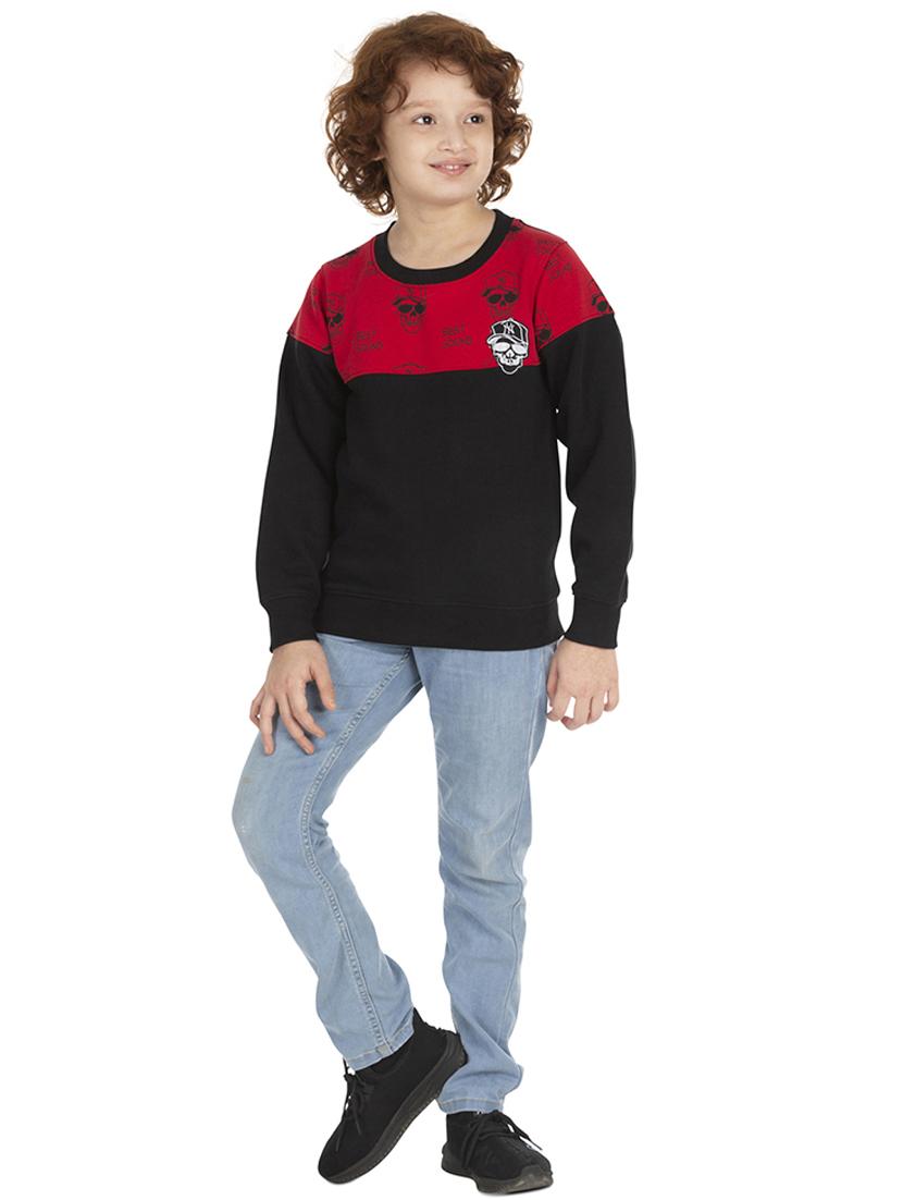 round neck color block sweatshirt - 18404214 - Zoom Image - 4