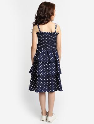 navy blue polka dot frock - 18404380 - Standard Image - 3
