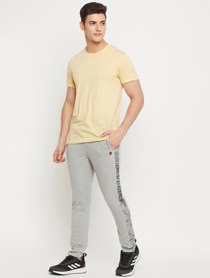grey solid full length track pant - 18404448 - Standard Image - 4