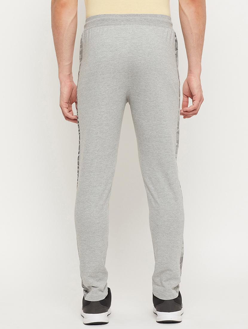 grey solid full length track pant - 18404448 - Zoom Image - 3