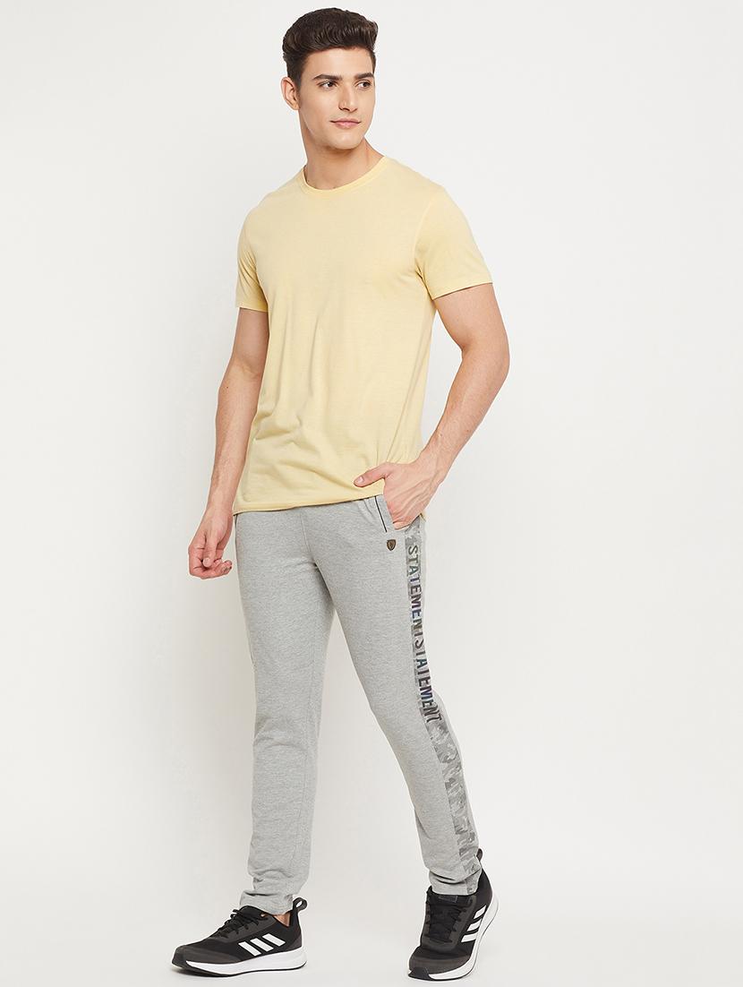 grey solid full length track pant - 18404448 - Zoom Image - 4
