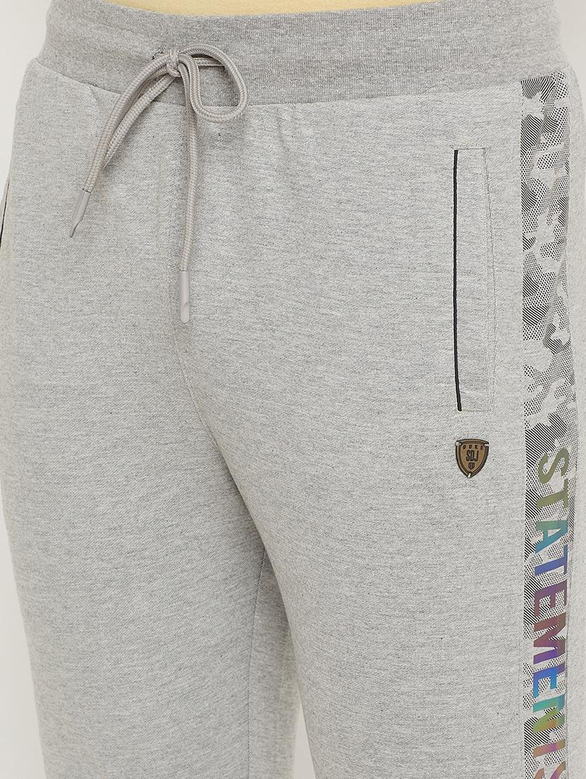 grey solid full length track pant - 18404448 - Zoom Image - 5