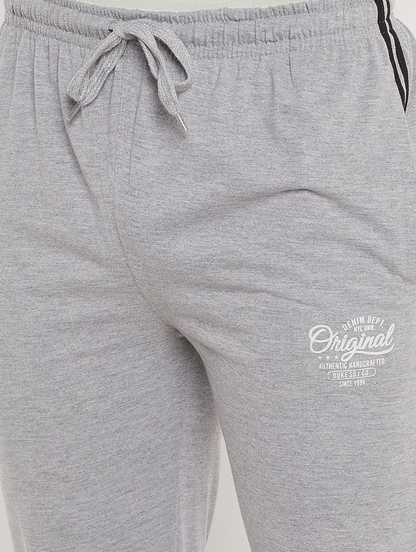 grey solid full length track pant - 18404464 - Zoom Image - 5