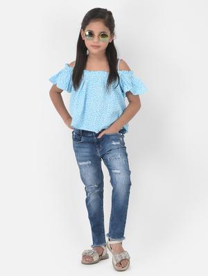 blue printed regular top - 18404508 - Standard Image - 5