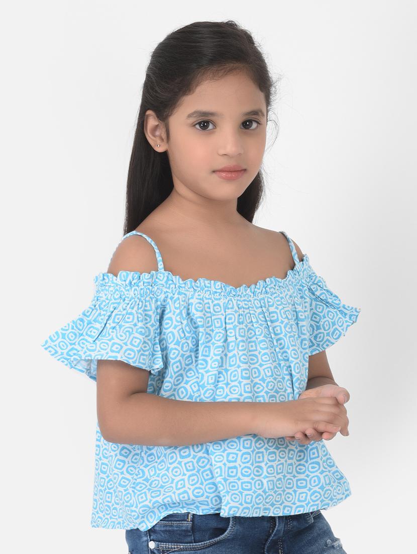 blue printed regular top - 18404508 - Zoom Image - 2