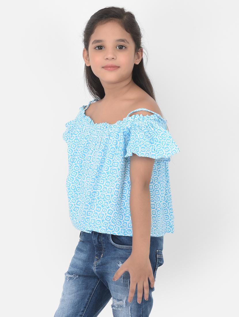 blue printed regular top - 18404508 - Zoom Image - 3