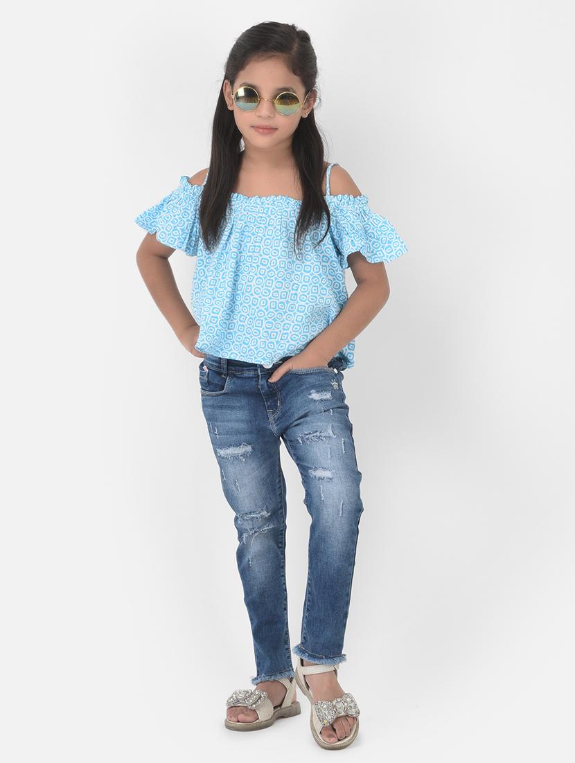 blue printed regular top - 18404508 - Zoom Image - 5