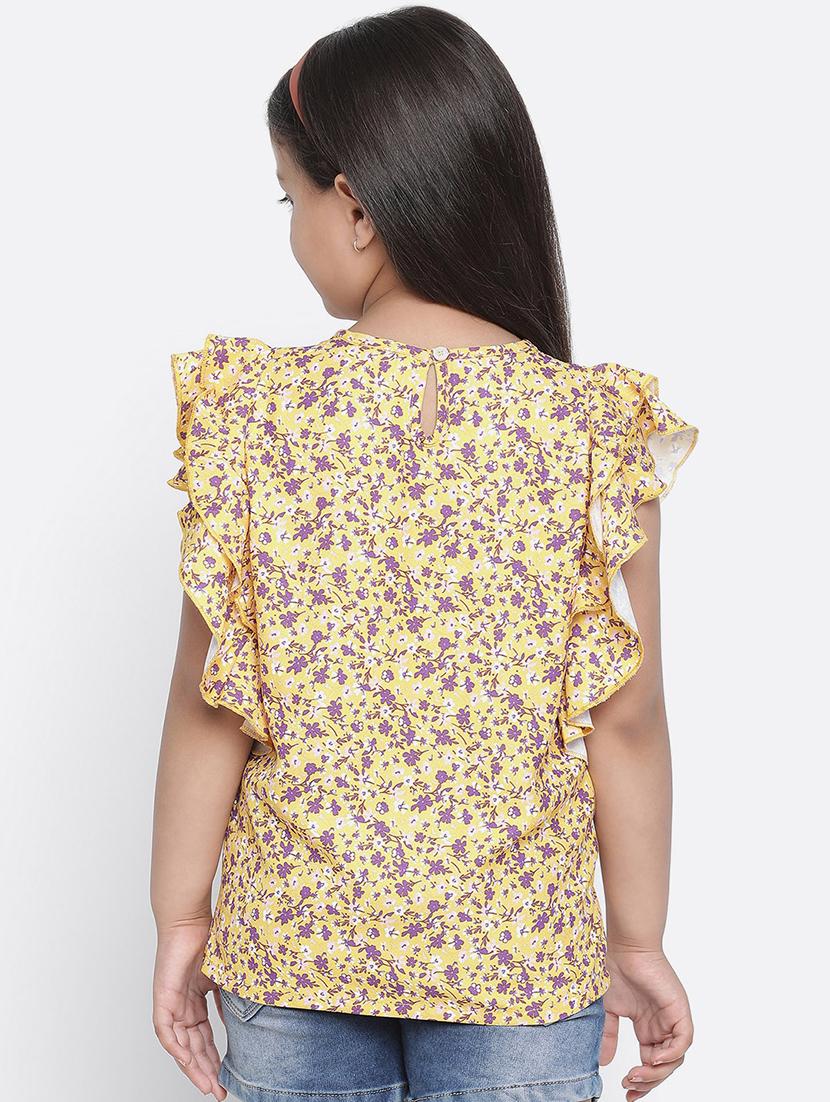 yellow floral regular top - 18404650 - Zoom Image - 3