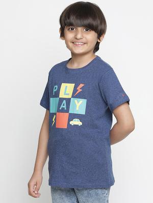 blue printed t-shirt - 18404913 - Standard Image - 2