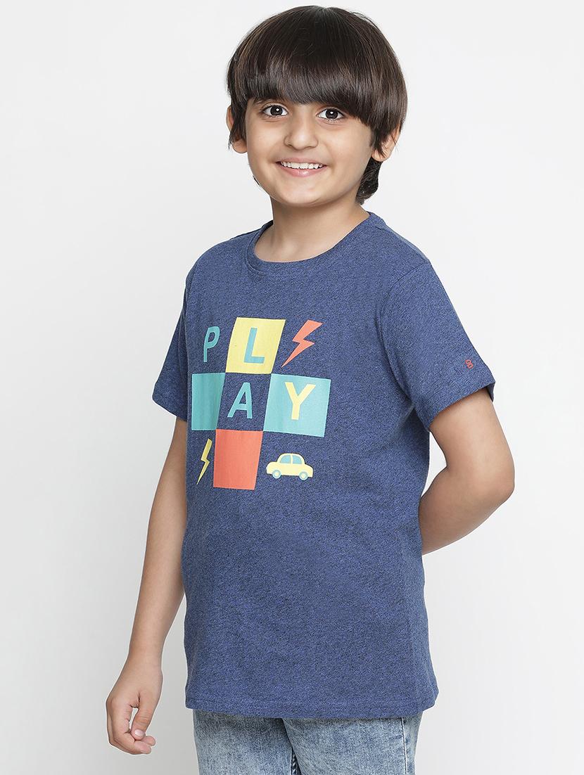 blue printed t-shirt - 18404913 - Zoom Image - 2