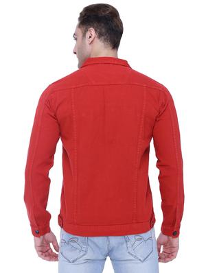 red denim jacket - 18405039 - Standard Image - 4
