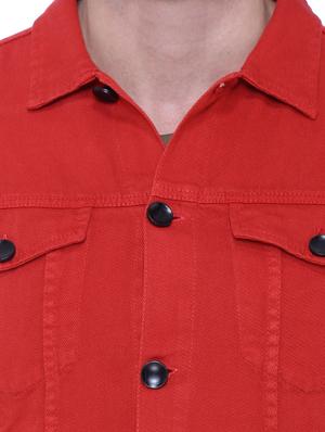 red denim jacket - 18405039 - Standard Image - 6