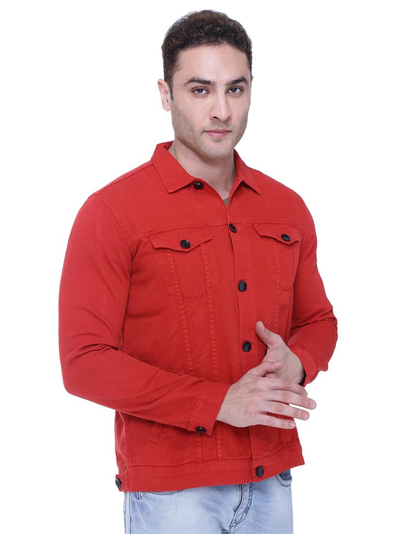red denim jacket - 18405039 - Zoom Image - 2