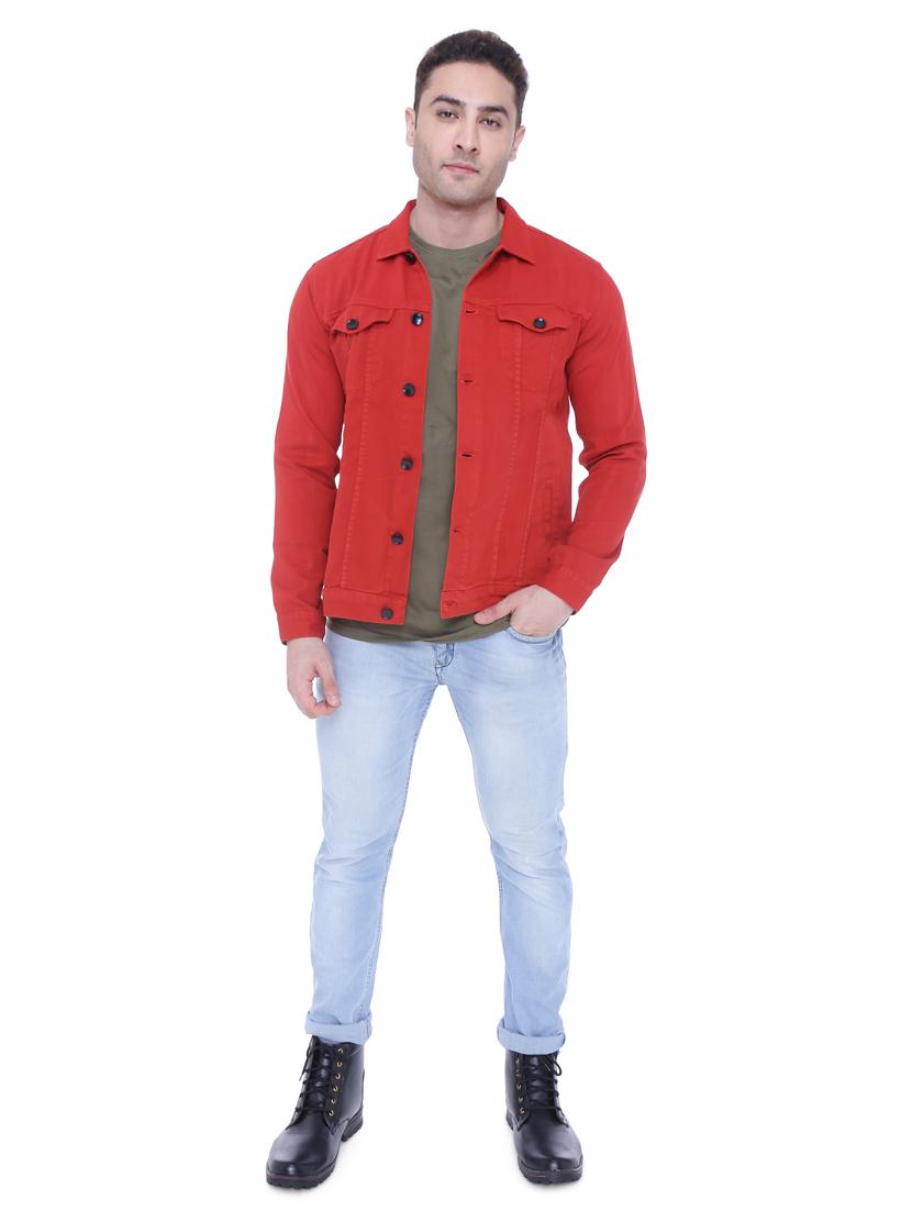 red denim jacket - 18405039 - Zoom Image - 5
