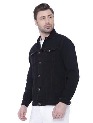black denim jacket - 18405044 - Standard Image - 3