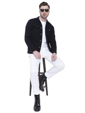 black denim jacket - 18405044 - Standard Image - 5