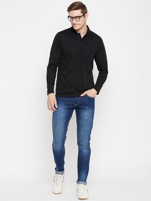 black printed polo t-shirt - 18405725 - Standard Image - 5